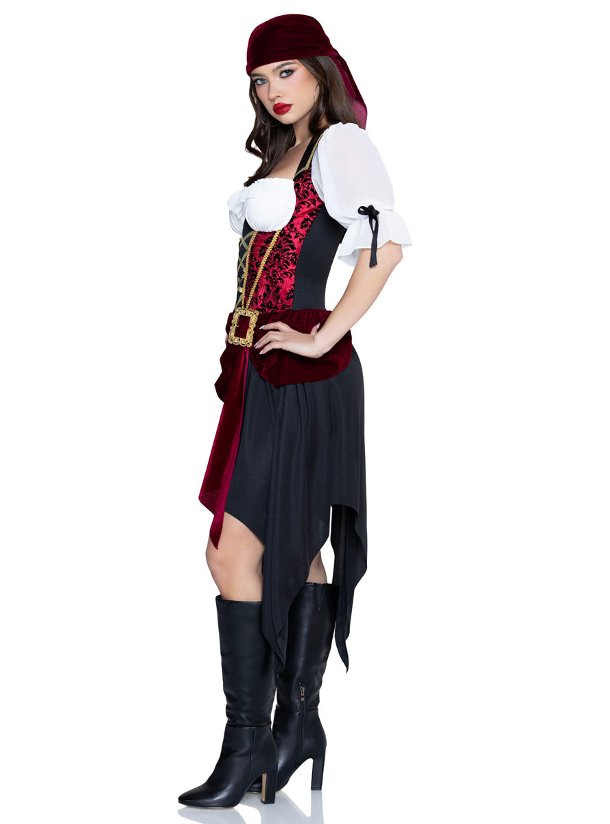 Sexy Womens Pirate Beauty Costume Side Image