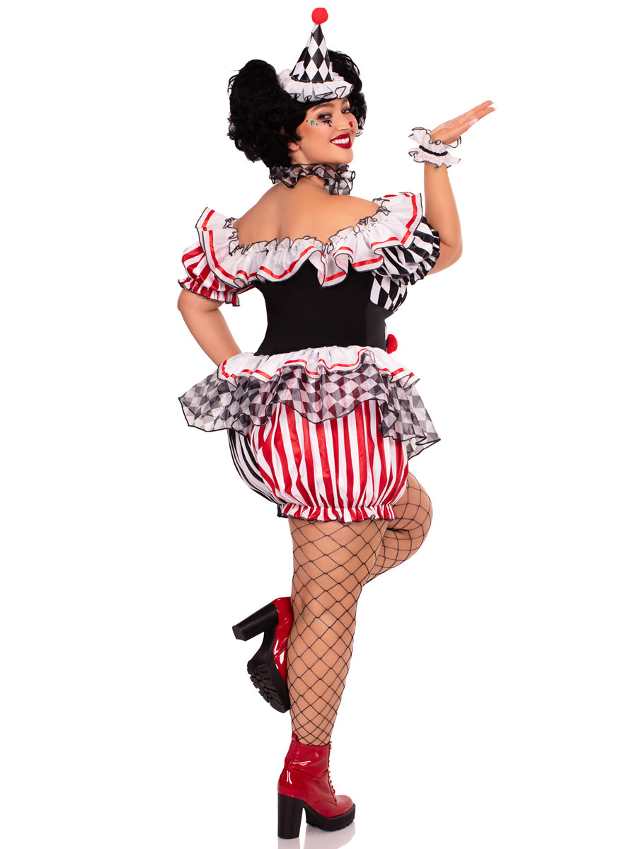 Harlequin Clown Sexy Plus Size Costume