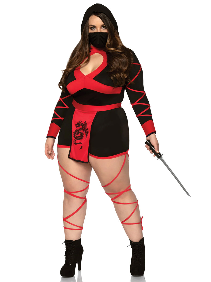 Dragon Red Ninja Sexy Plus Size Costume