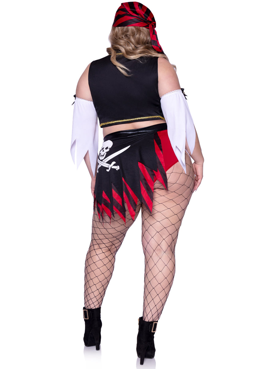 Wicked Wench Sexy Plus Size Pirate Costume