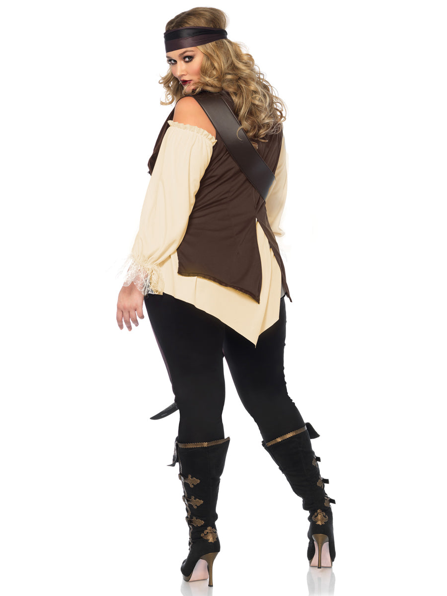 Caribbean Pirate Plus Size Womens Costume