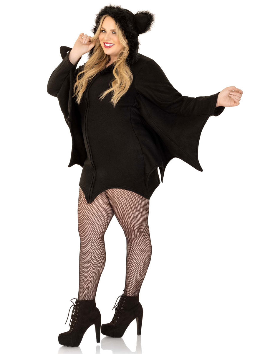 Sexy Black Bat Womens Plus Size Halloween Costume