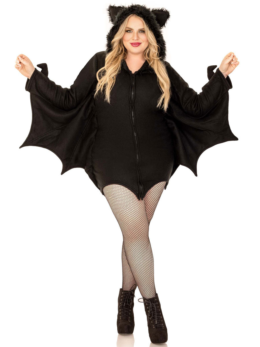 Sexy Black Bat Womens Plus Size Halloween Costume