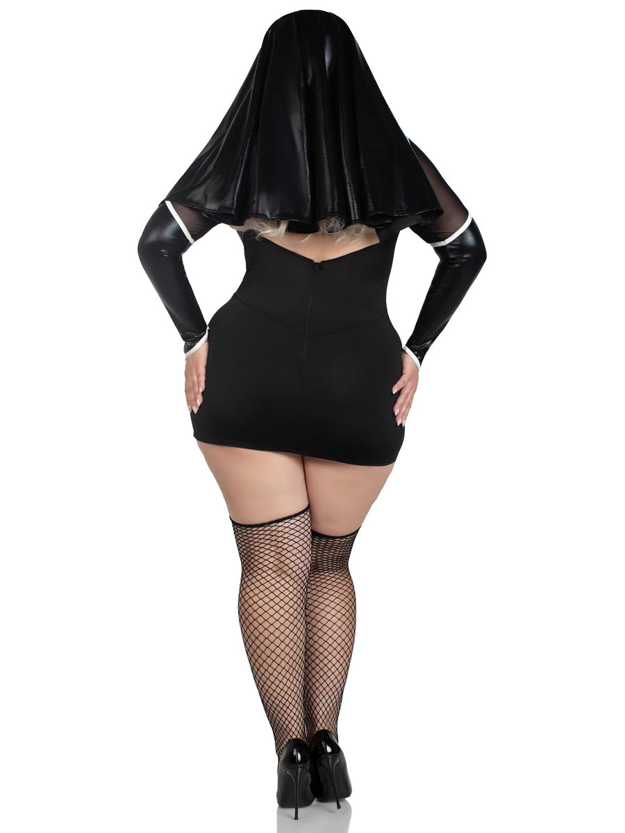 Holy Hottie Womens Sexy Plus Size Nun Costume