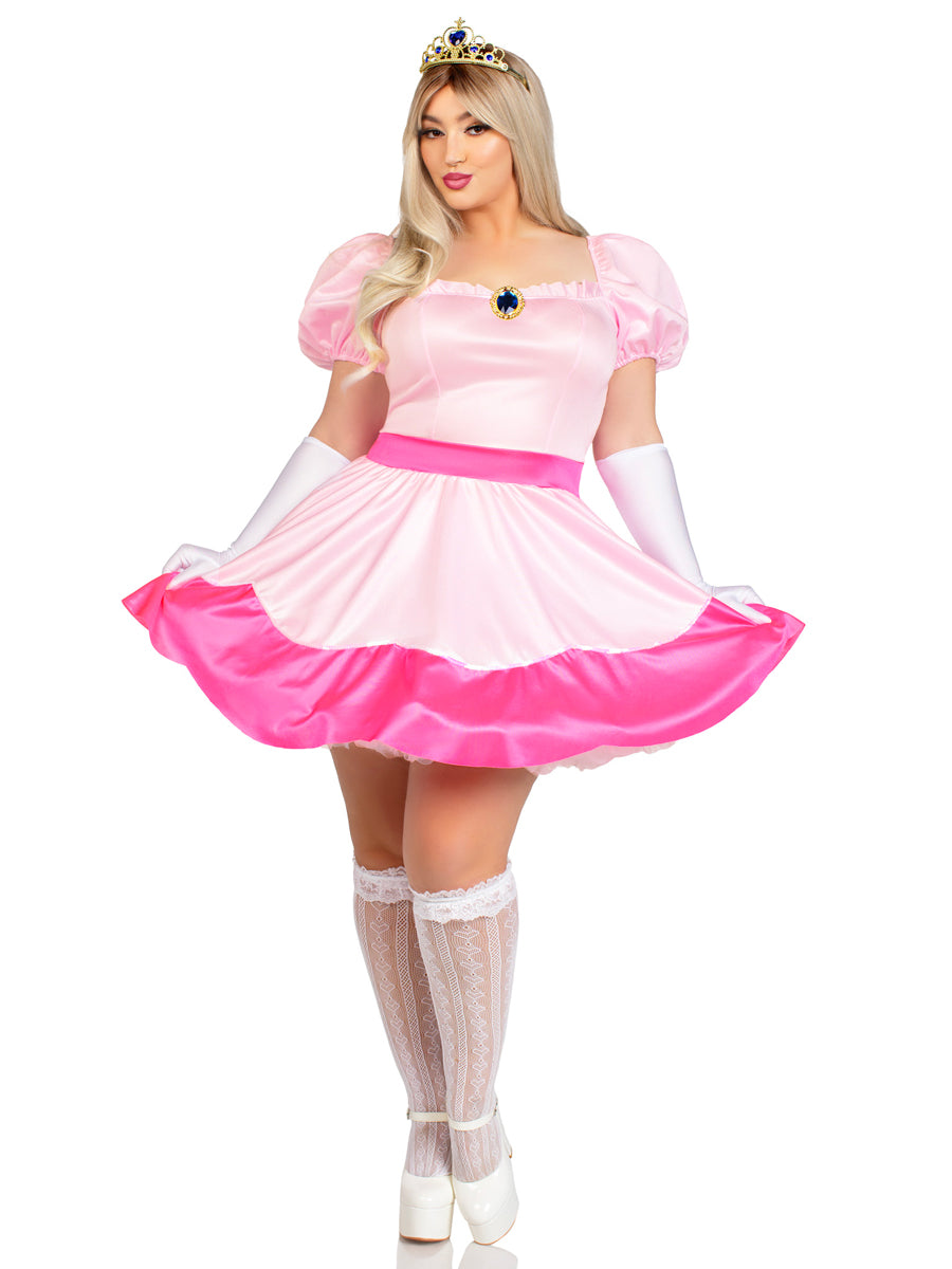 Peachy Pink Princess Womens Plus Size Costume