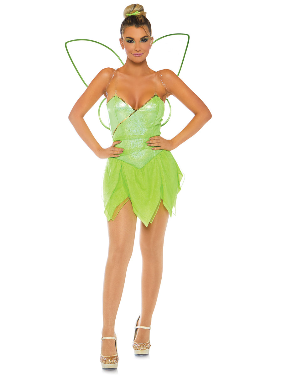 Pretty Green Pixie Sexy Womens Costume