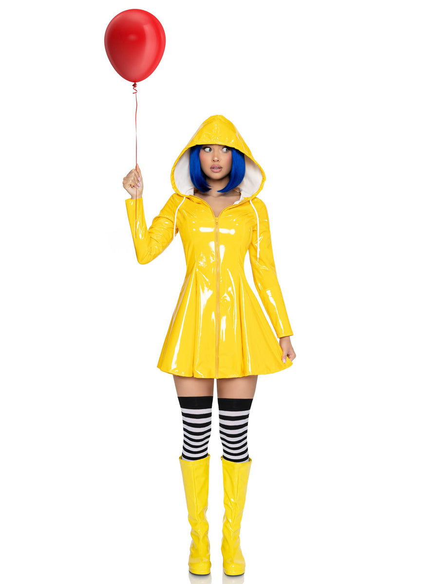 Womens Rainy Day Rebel Coraline Costume Alternate Front Image 2