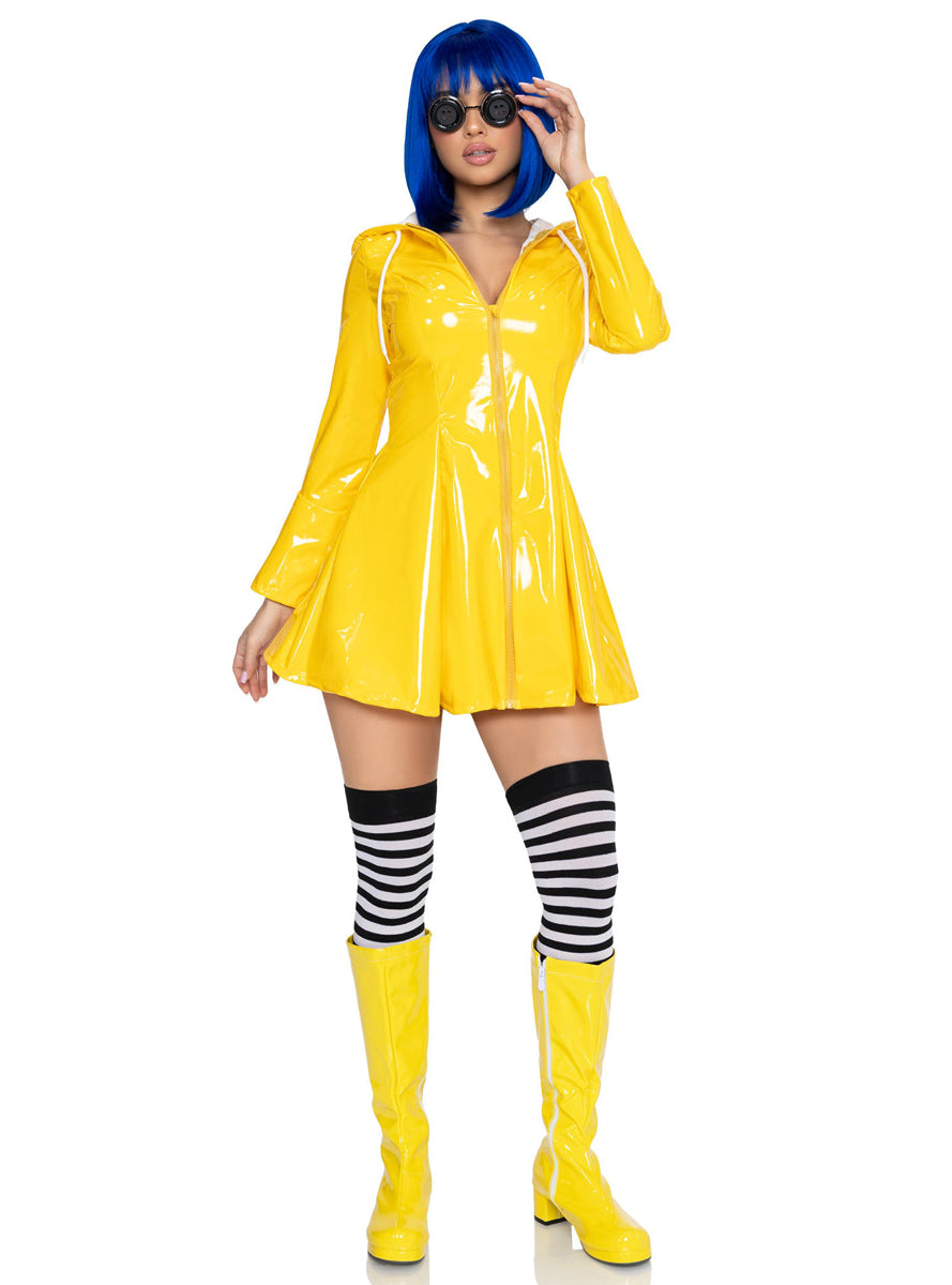 Womens Rainy Day Rebel Coraline Costume Front Image