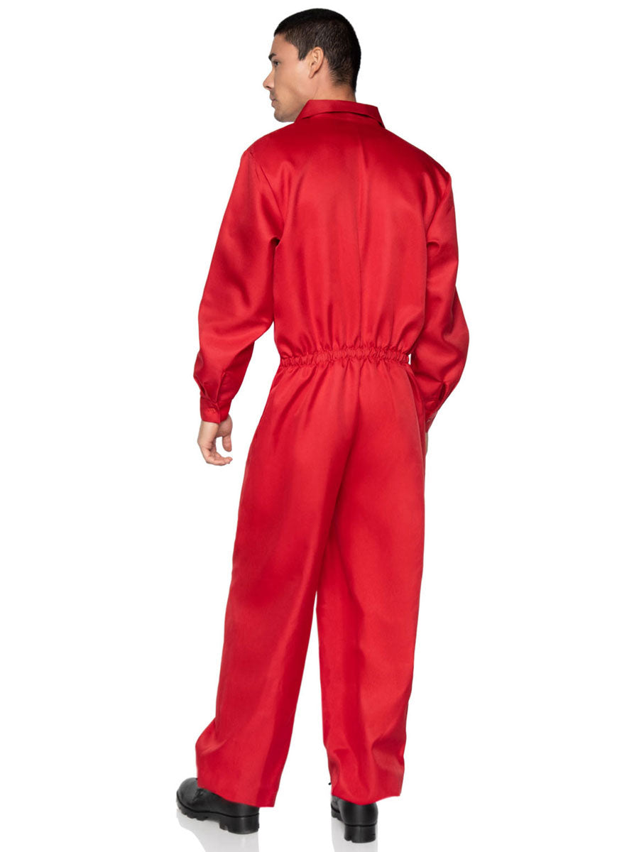 Red Boiler Suit Mens Costume