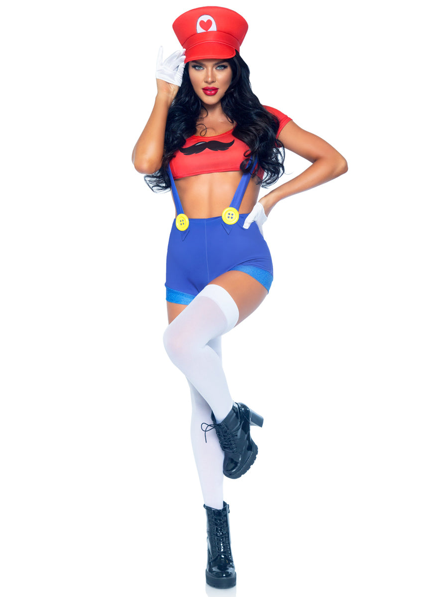 Red Gamer Babe Womens Sexy Costume