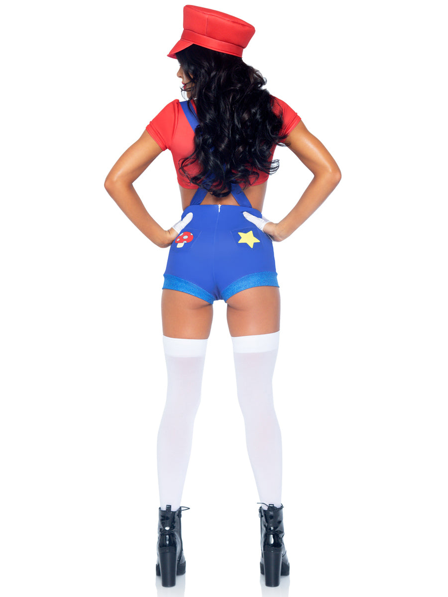 Red Gamer Babe Womens Sexy Costume