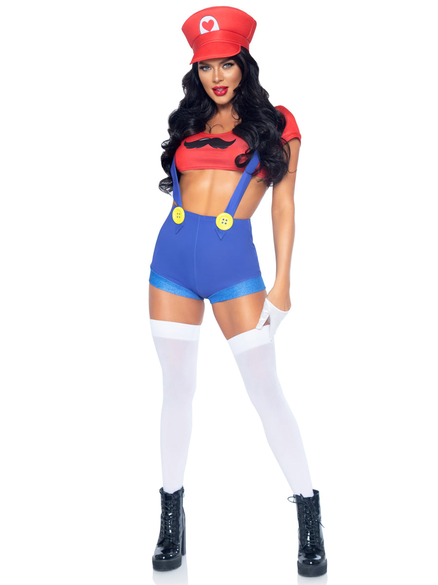 Red Gamer Babe Womens Sexy Costume