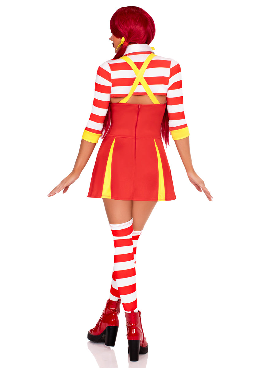 Sexy Ketchup Clown Womens Costume