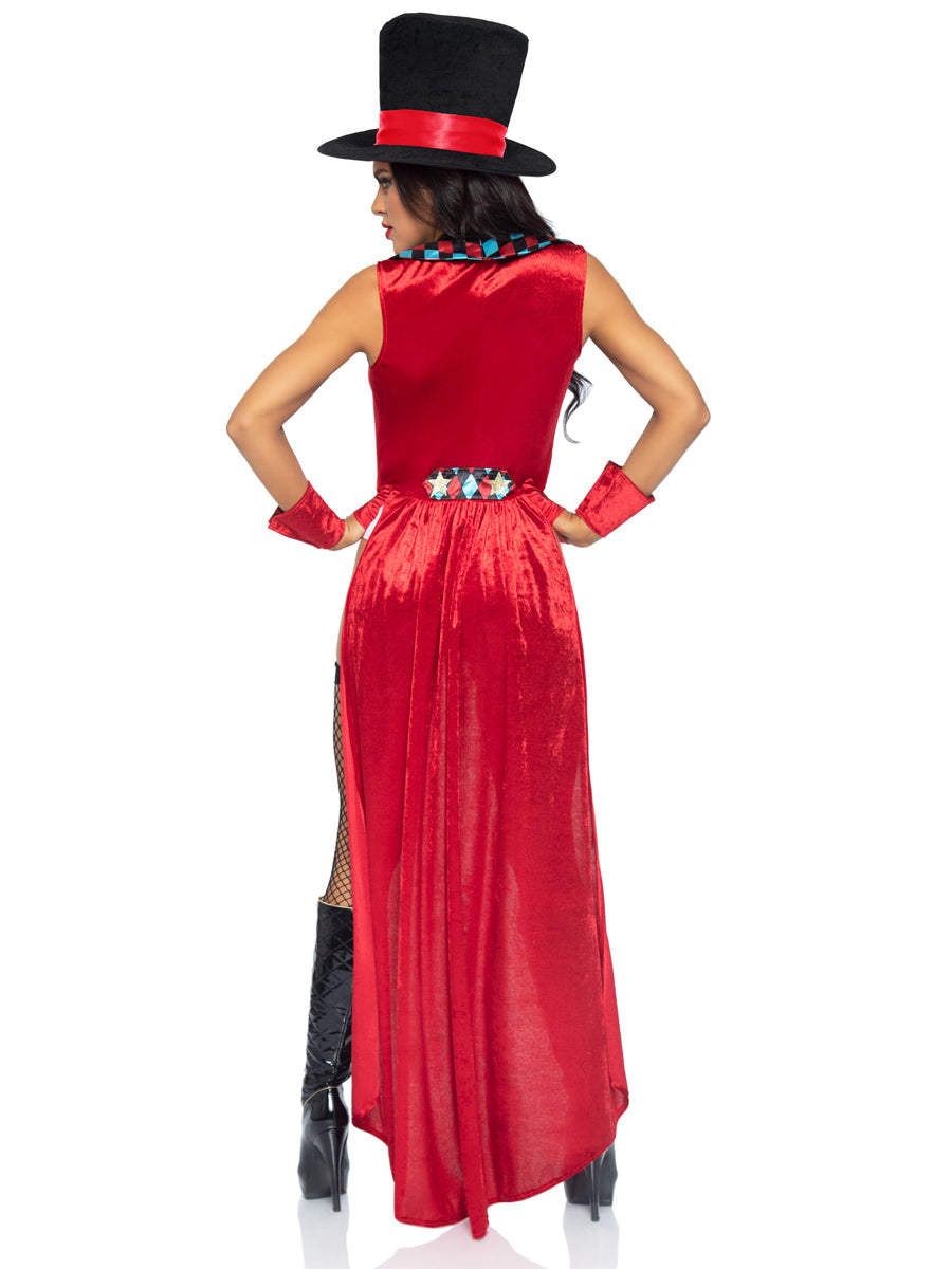 Red Ring Mistress Sexy Womens Ringmaster Costume