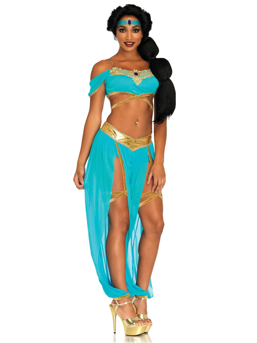 Dreamy Blue Genie Princess Sexy Womens Costume