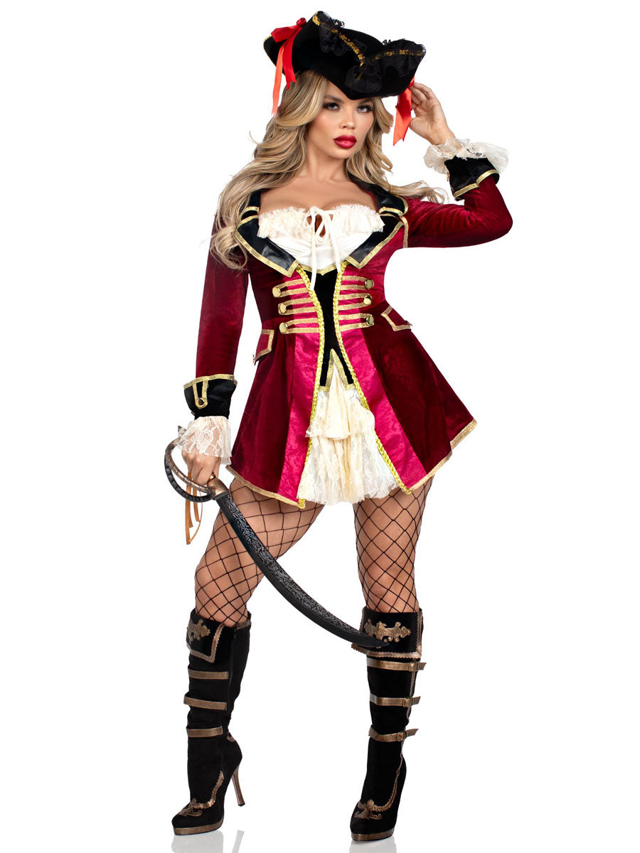 Pirate Captain Deluxe Womens Costume