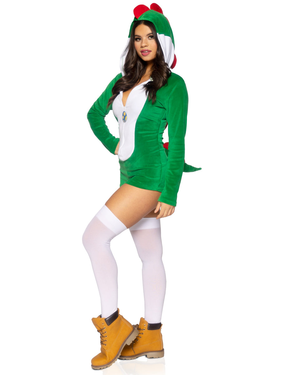 Super Dino Womens Sexy Gamer Costume