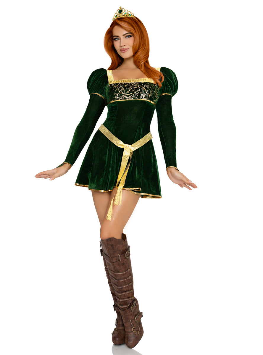 Sexy Womens Swamp Princess Princess Fiona Costume Front Image