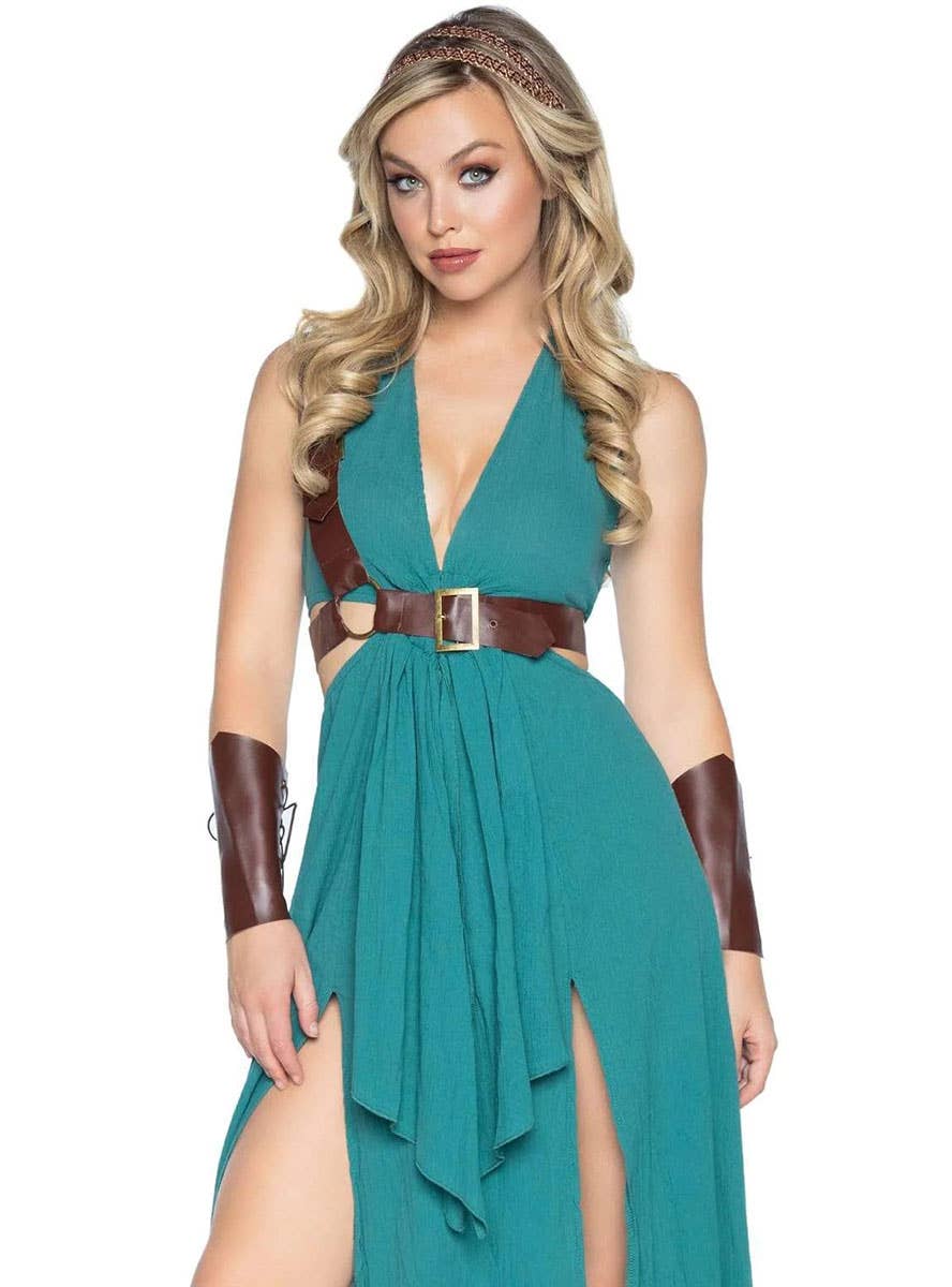 Roman Warrior Sexy Women's Costume - Alternate Close Up Image