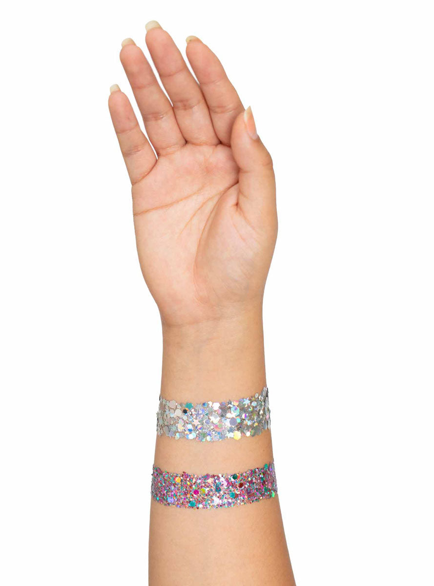 Vibe Black Light Reactive Face Jewels And Body Glitter Set Alternative Image 2