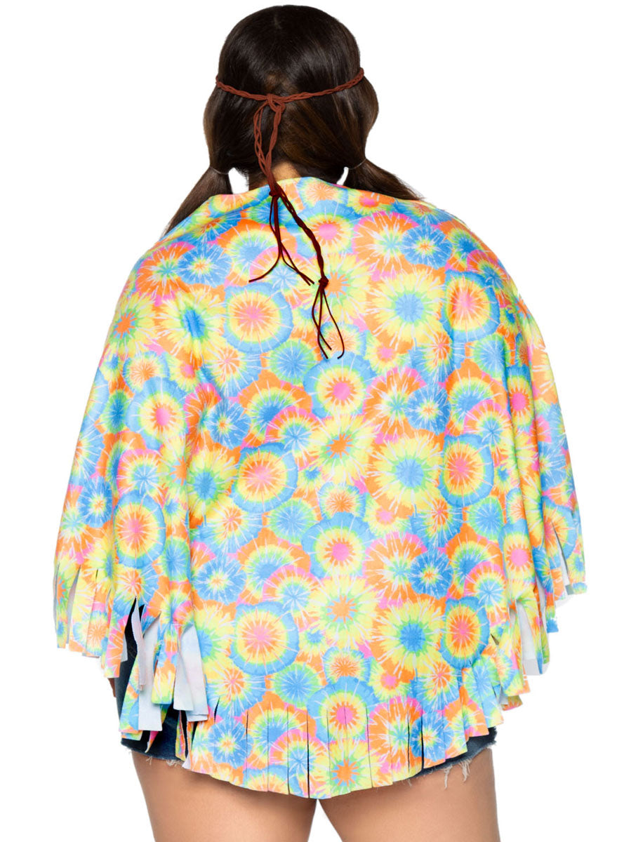 1960s Hippie Costume Poncho
