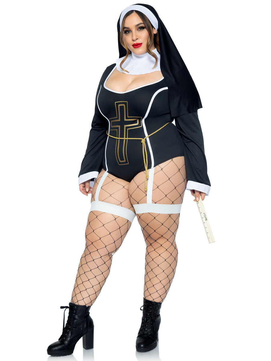 Sexy Sister Womens Plus Size Nun Costume