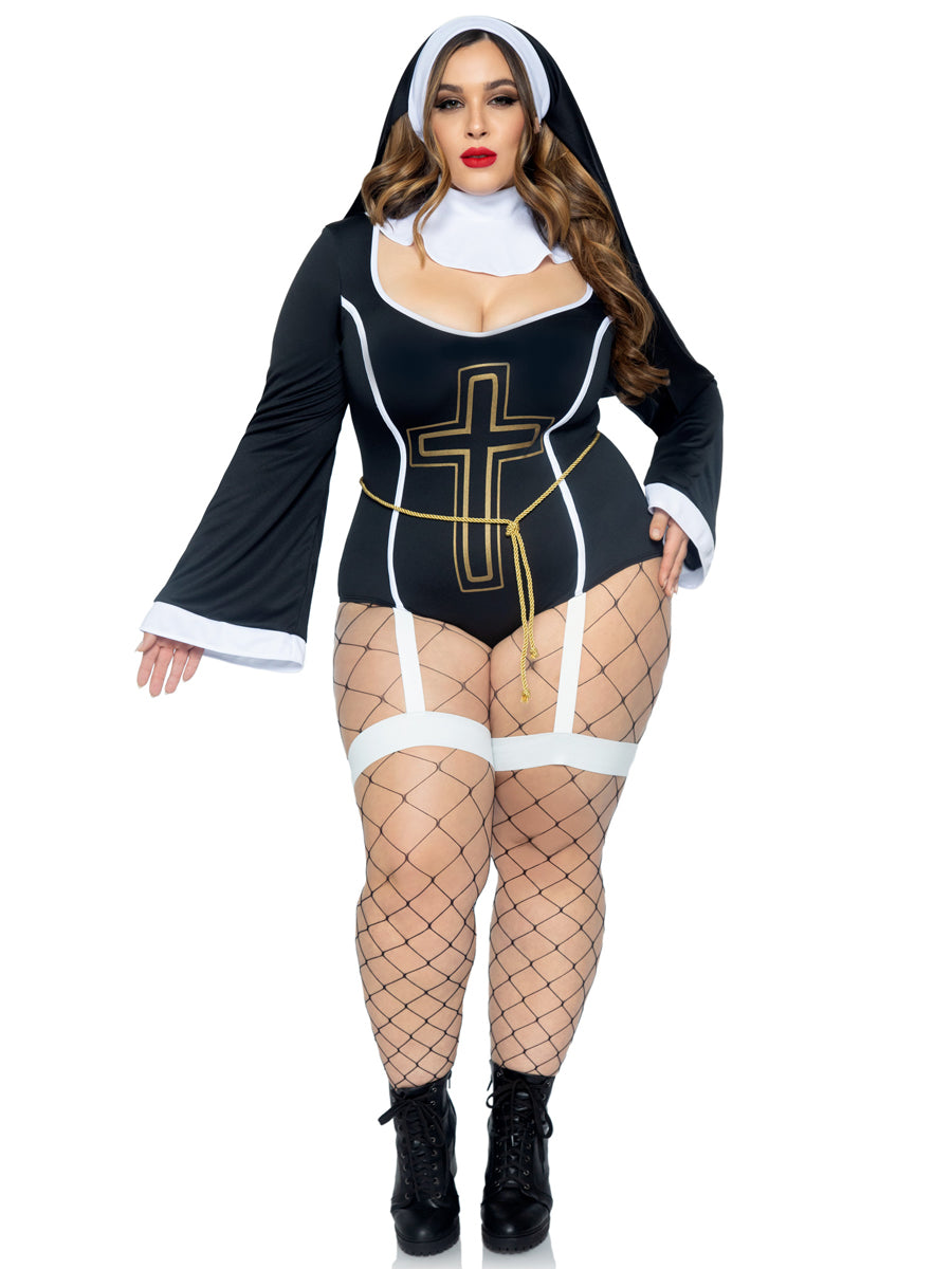 Sexy Sister Womens Plus Size Nun Costume