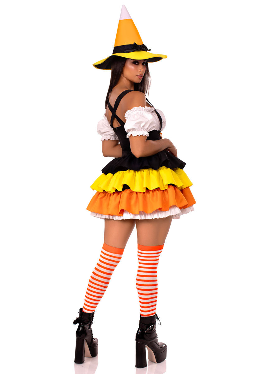 Candy Corn Witch Womens Halloween Costume