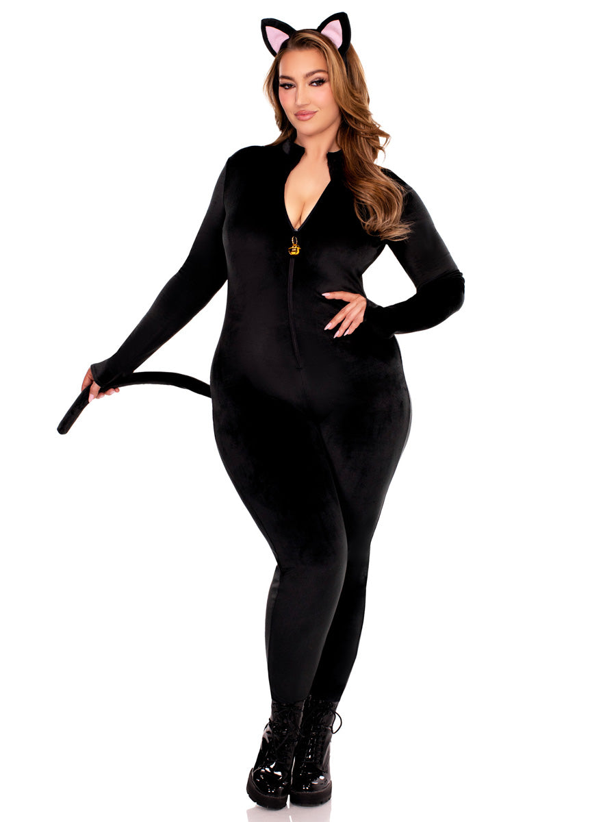 Pretty Black Kitty Womens Plus Size Costume