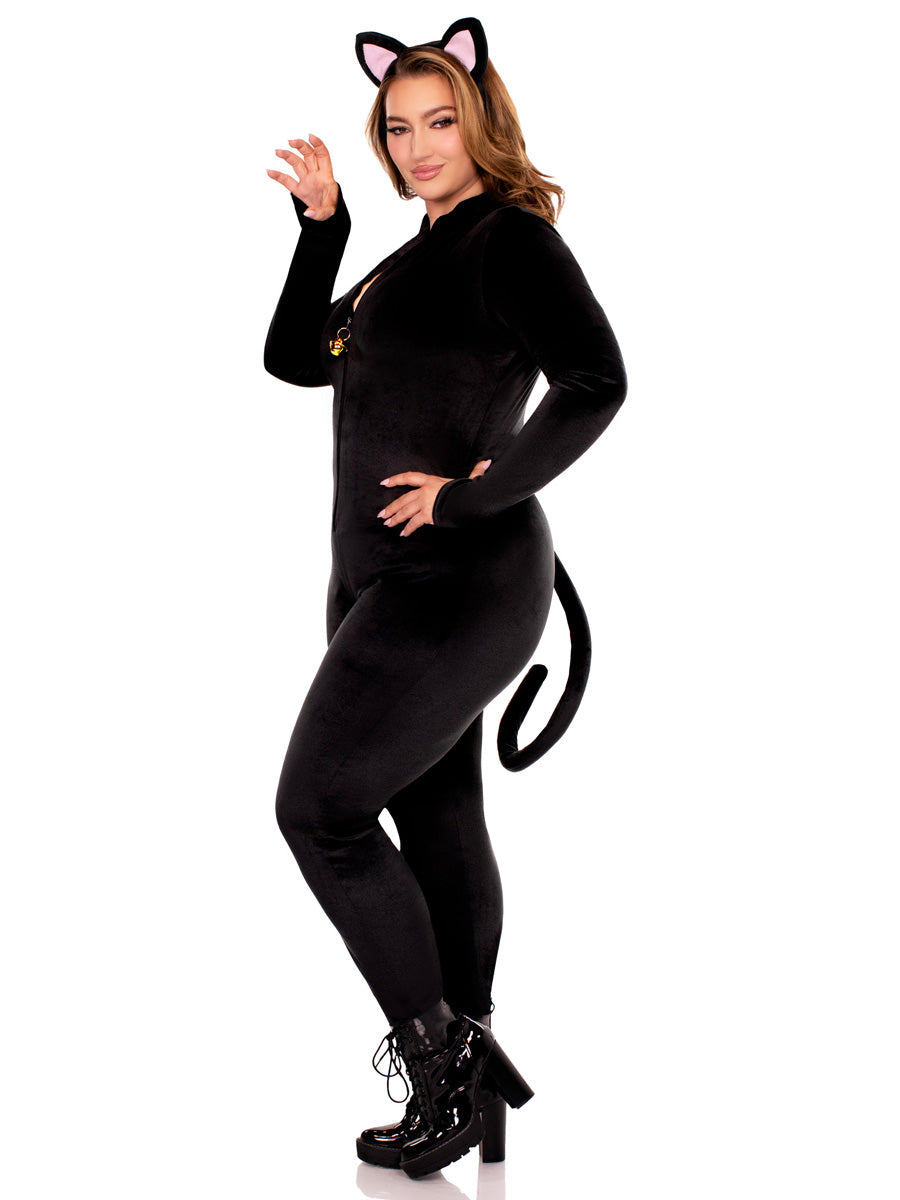 Pretty Black Kitty Womens Plus Size Costume