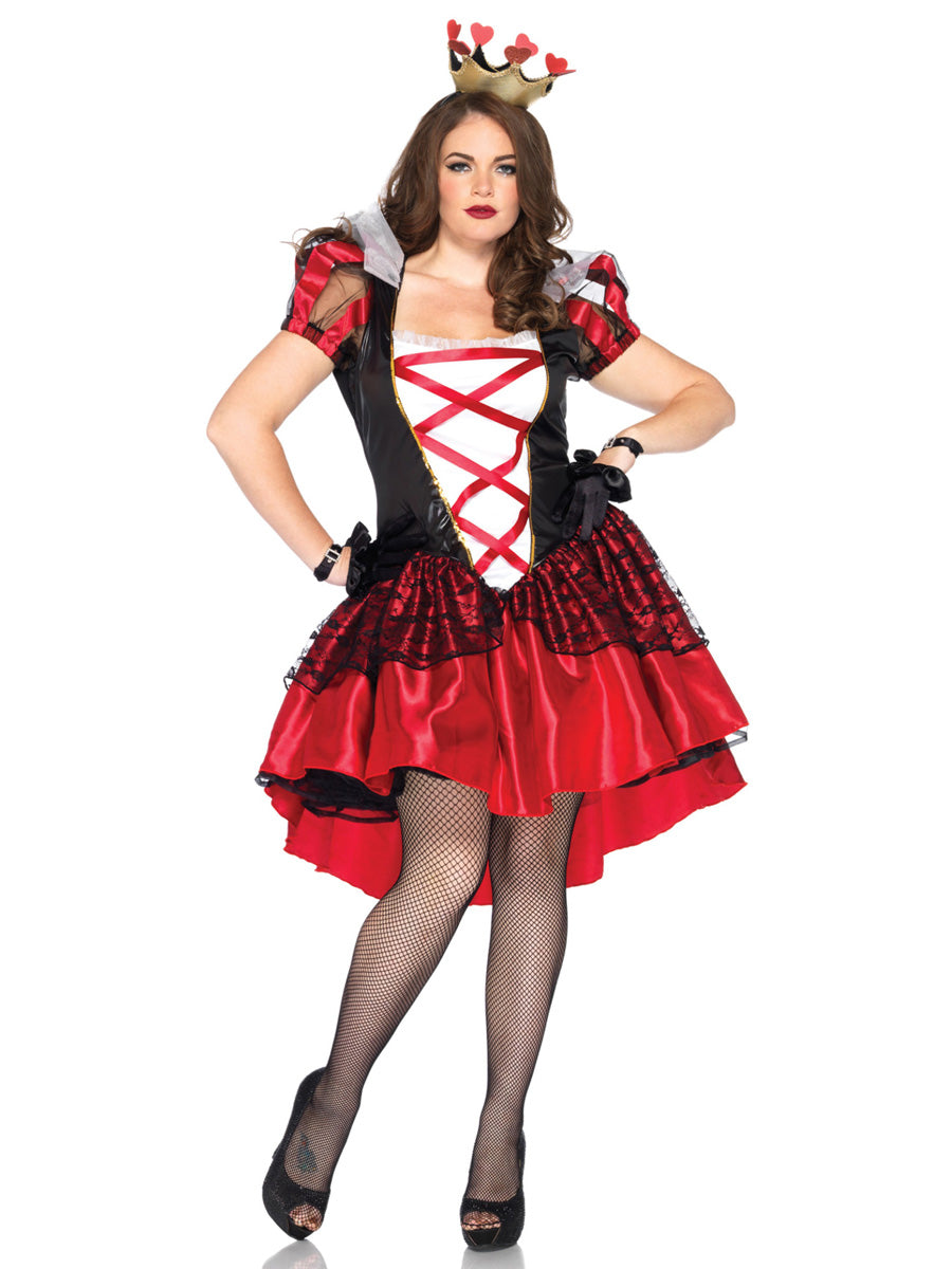 Gothic Red Heart Queen Womens Plus Size Costume