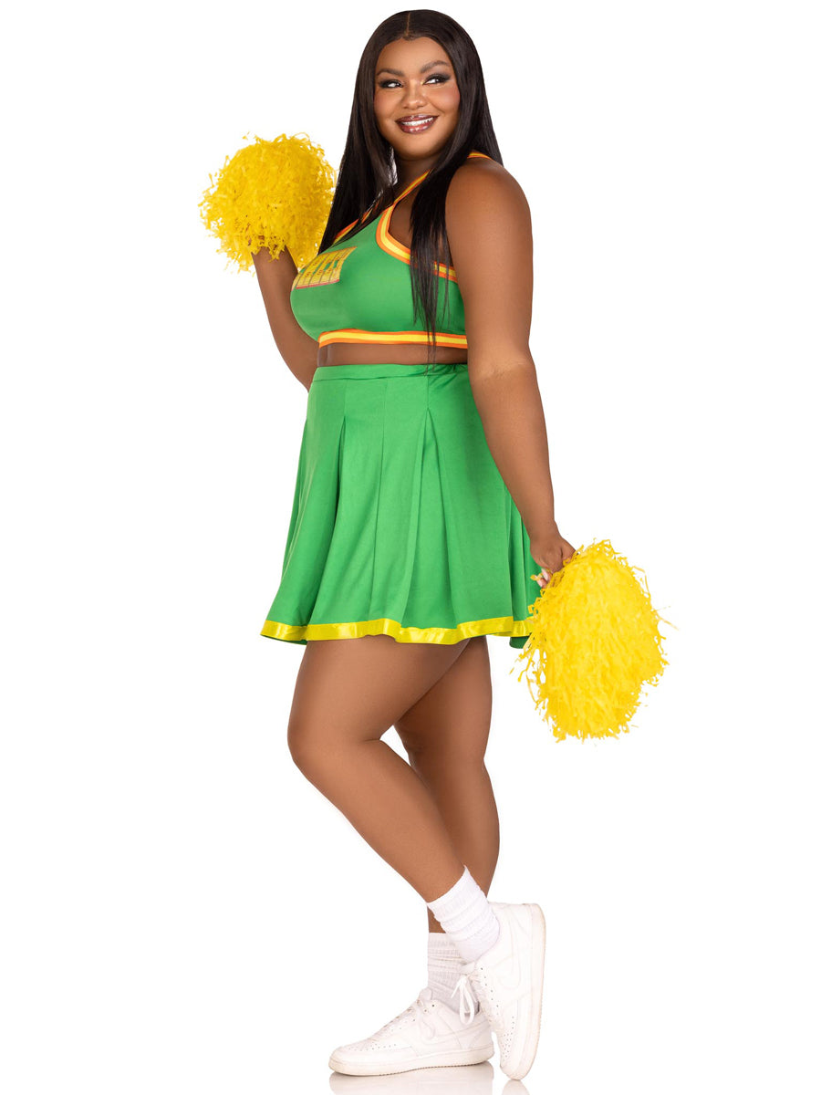 Bring It Baddie Womens Plus Size Cheerleader Costume