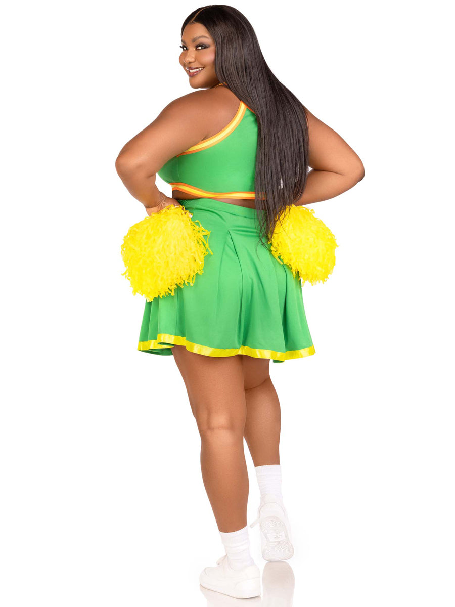 Bring It Baddie Womens Plus Size Cheerleader Costume