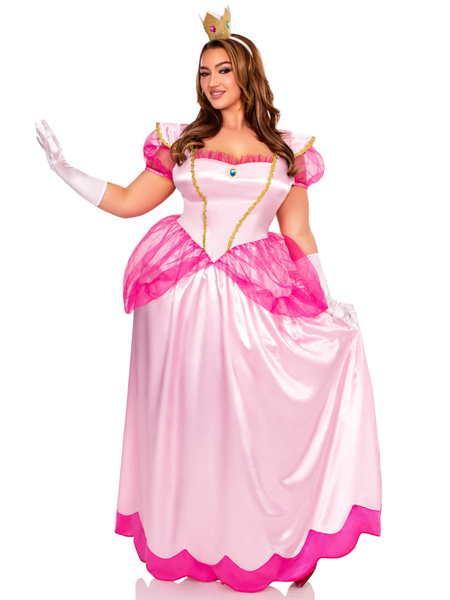 Peach Pink Princess Womens Plus Size Costume