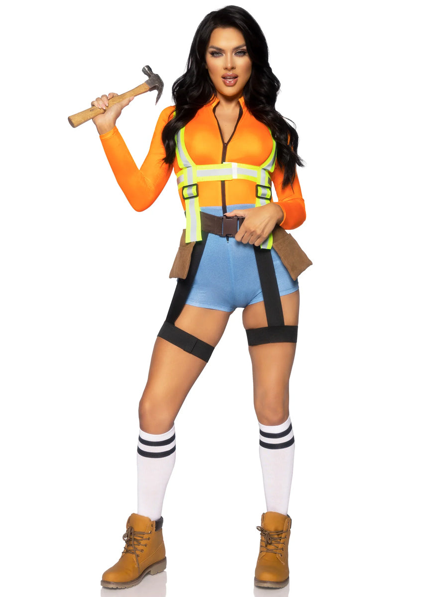 Nailed It Womens Sexy Construction Costume
