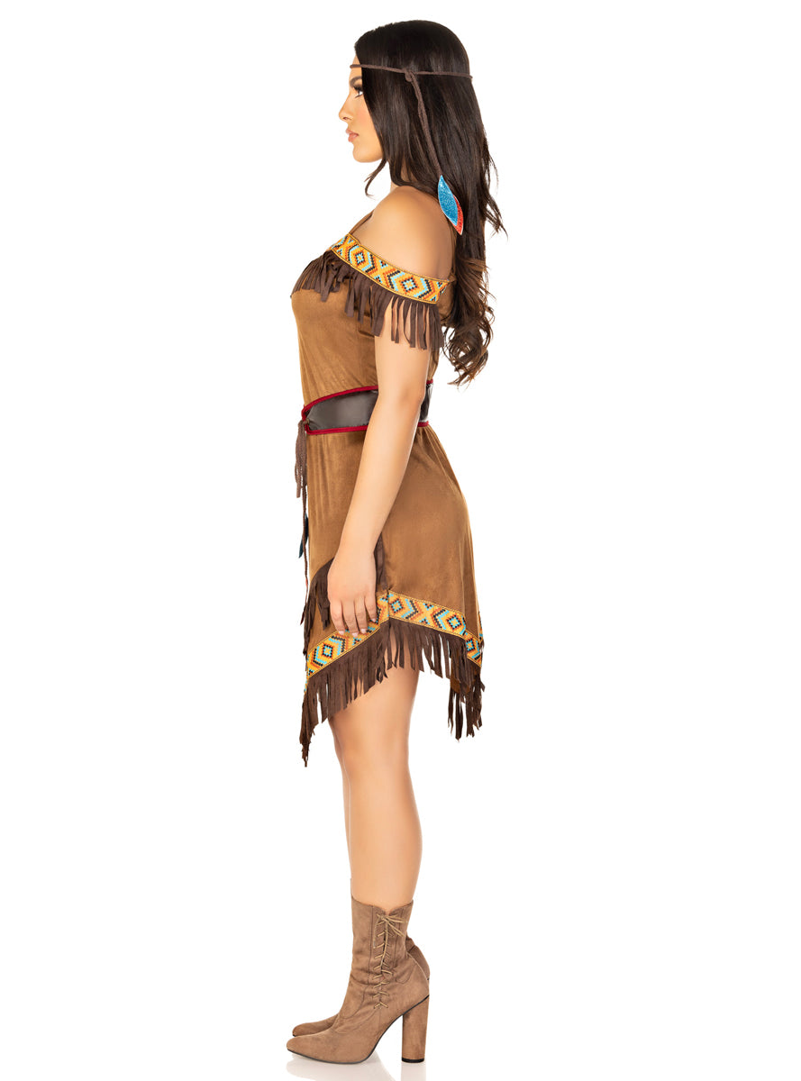 American Indian Women's Sexy  Costume - Side Image