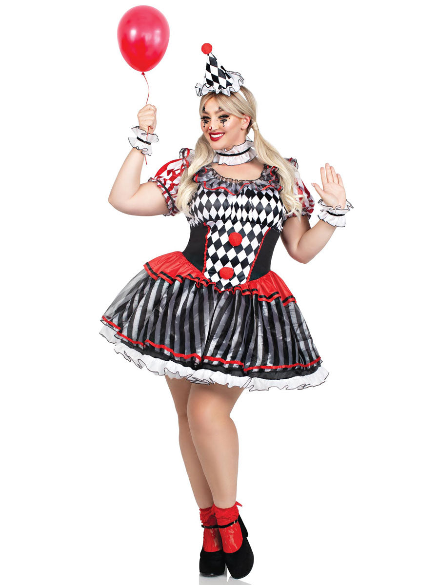 Darling Harlequin Womens Plus Size Costume