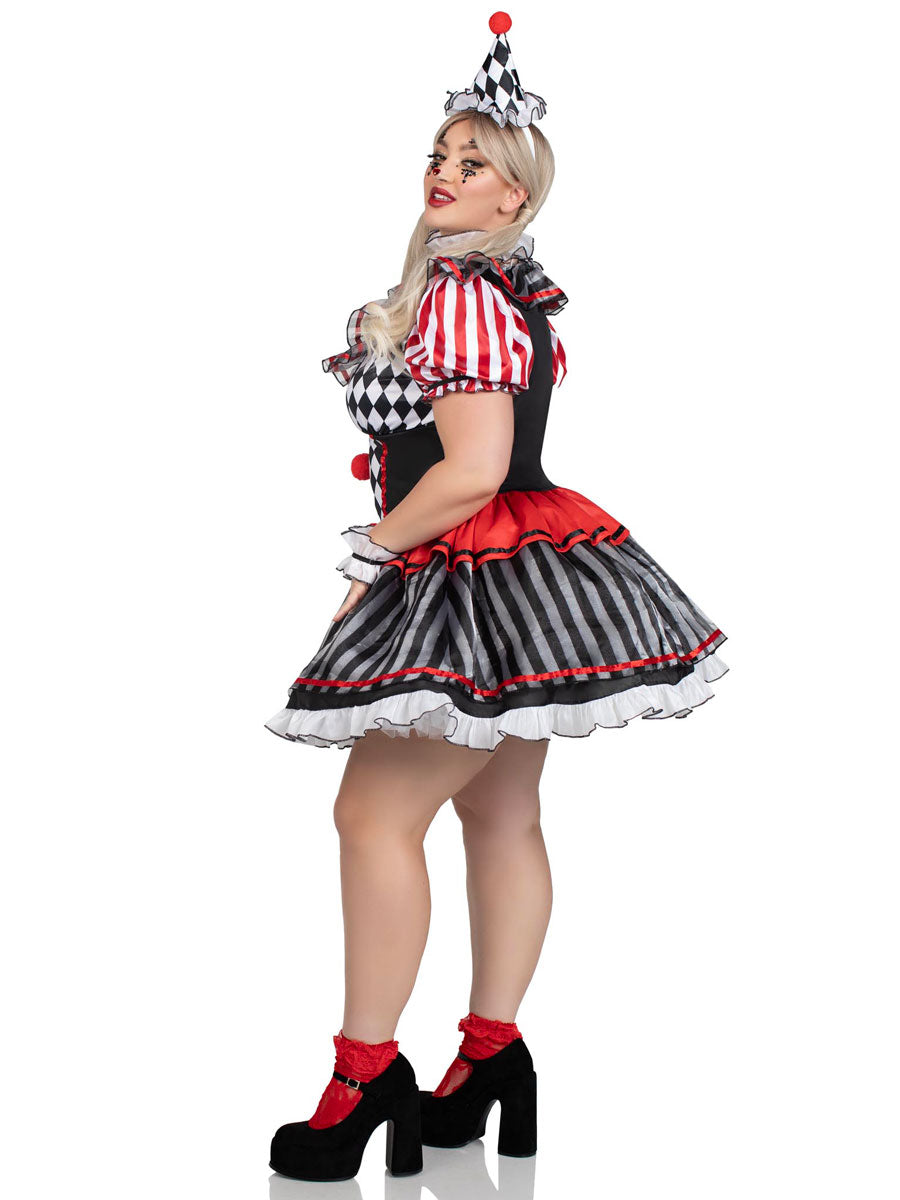 Darling Harlequin Womens Plus Size Costume