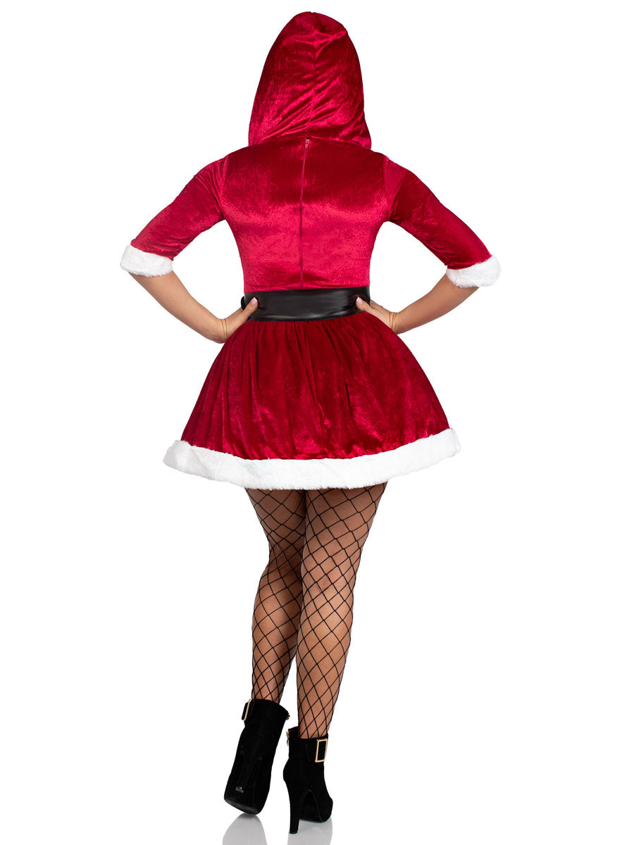 Women's Sexy Mrs. Claus Christmas Dress Up - Back Image