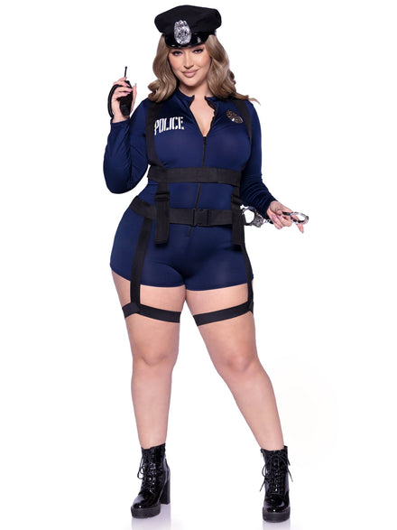 Handcuff Hottie Womens Sexy Plus Size Cop Costume