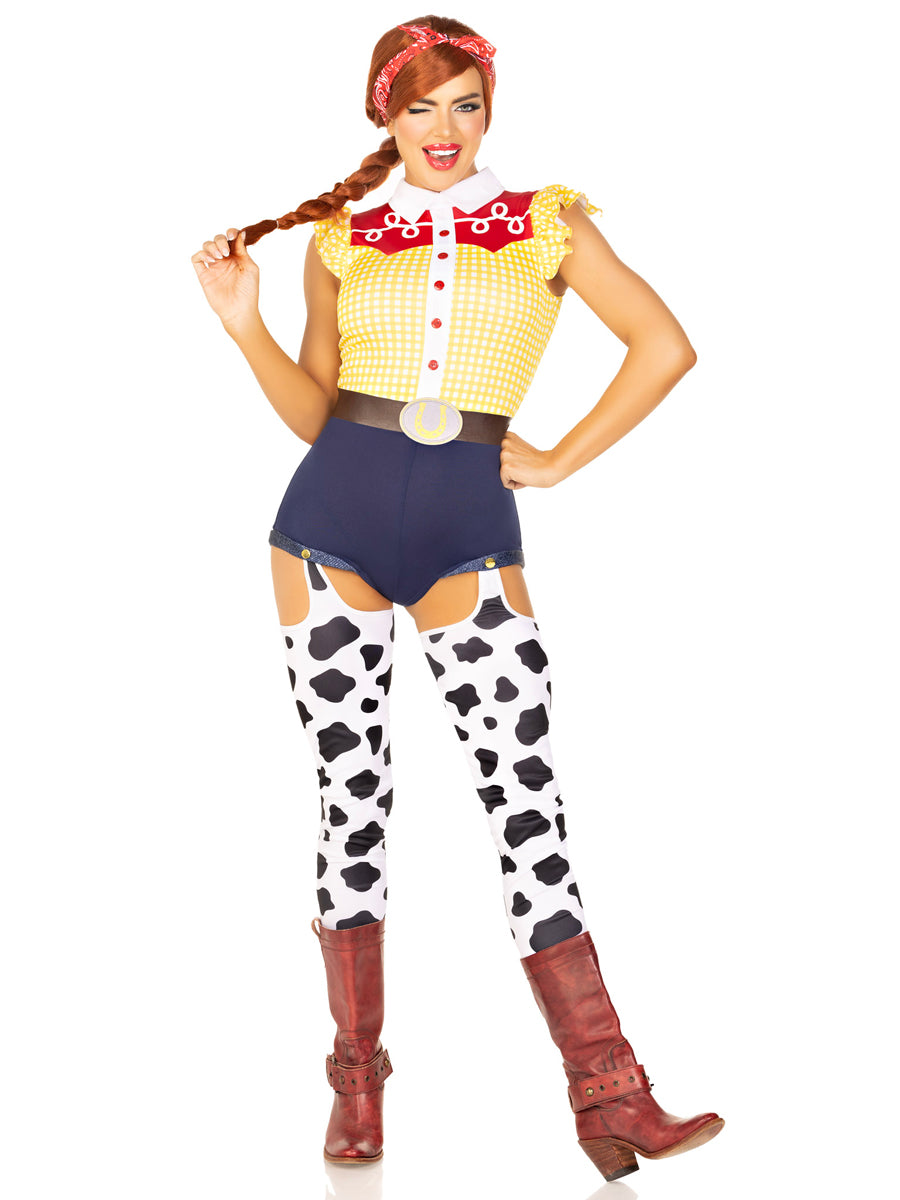 Women's Jessie Toy Story Cowgirl Fancy Dress Costume - Front Image