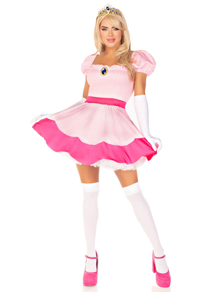 Women's Sexy Princess Peach Costume - Main Image