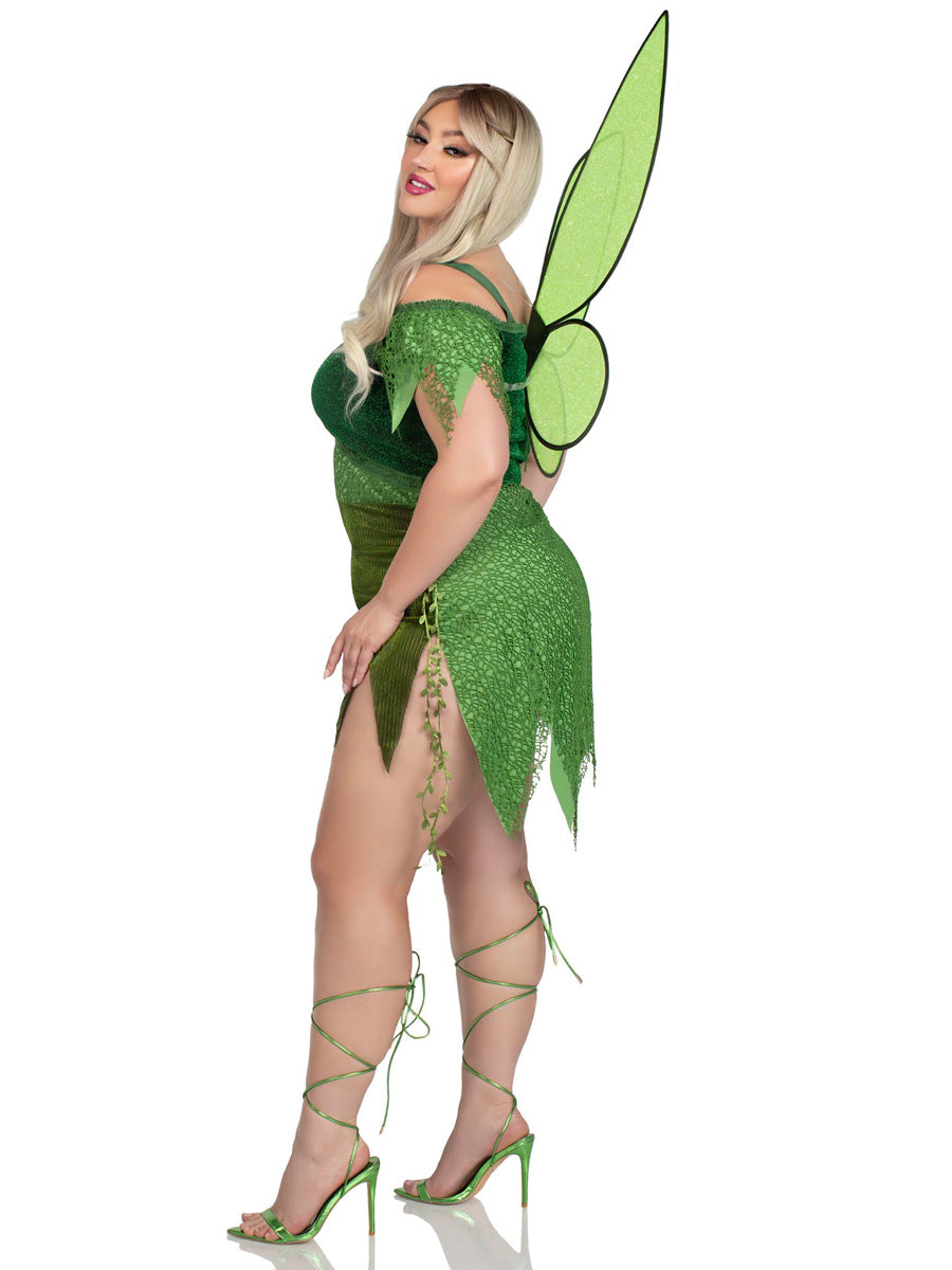 Green Forest Fairy Womens Sexy Plus Size Costume