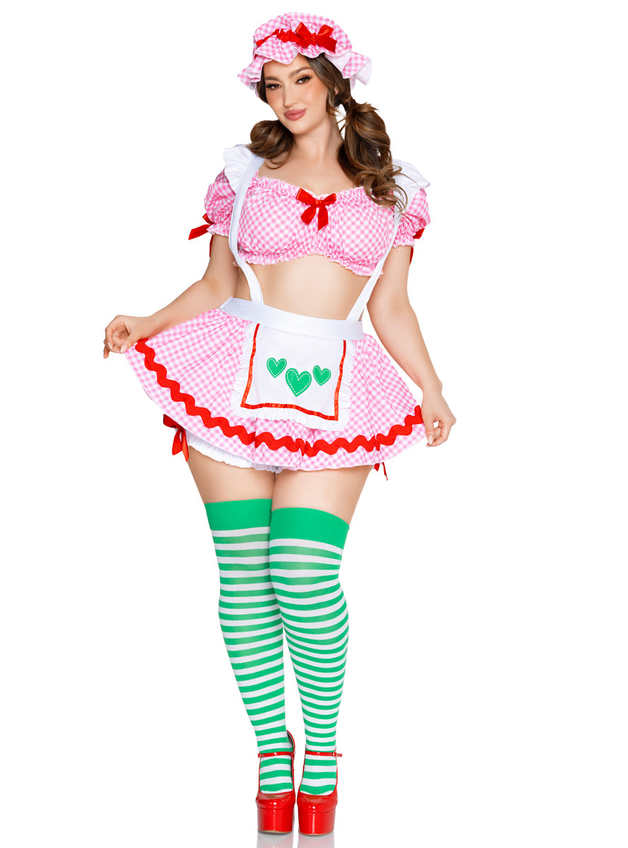 Sexy Plus Size Womens Pink Berry Baby Costume Alternate Front Image
