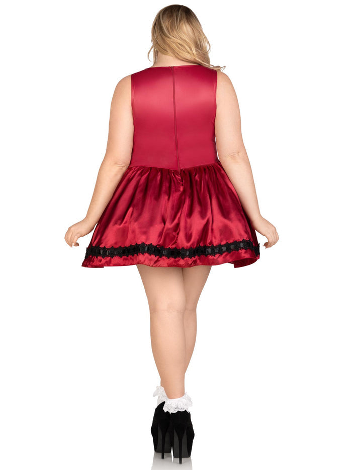 Gothic Little Red Womens Sexy Plus Size Costume