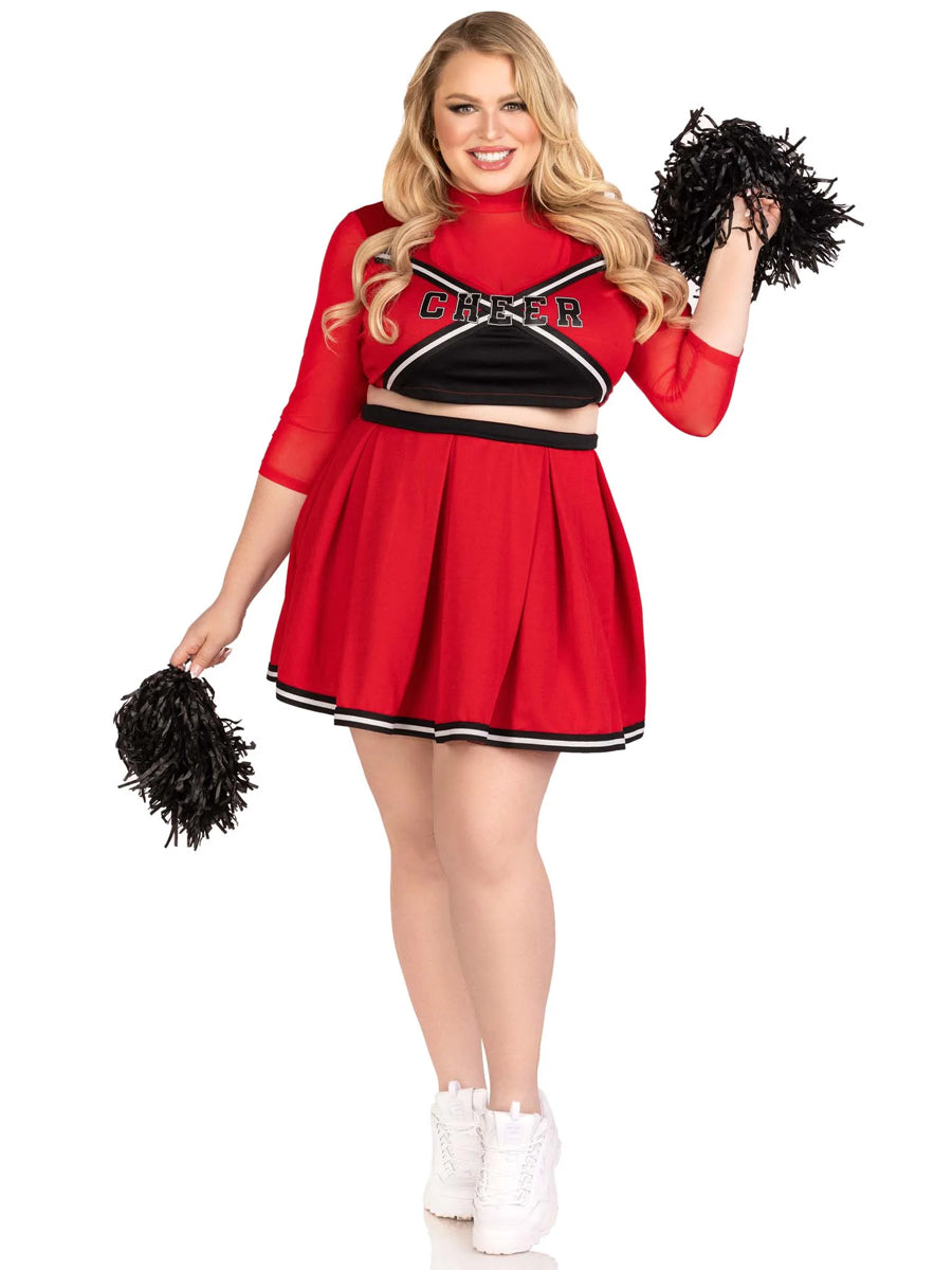 Varsity Babe Womens Sexy Plus Size Cheerleader Costume