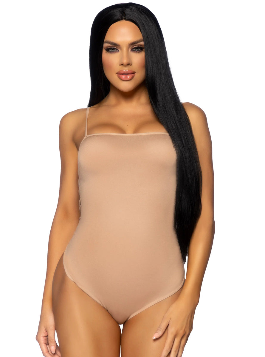Womens Straight Long Black Costume Wig Main Image