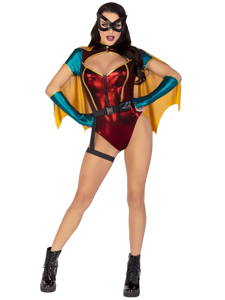 Sultry Sidekick Womens Sexy Hero Costume